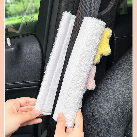 Cartoon Car Seat Belt Cover Plush Shoulder