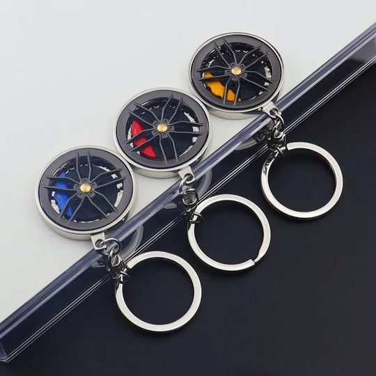 Creative Metal Wheel Keychain For Men