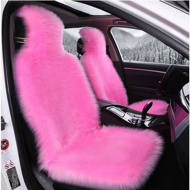 Luxurious Sheepskin Car Seat Cover – Premium Wool-Inspired Comfort for Every Journey