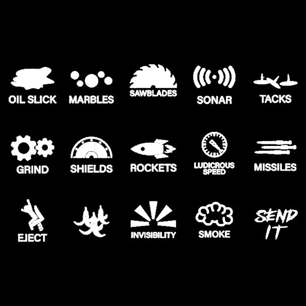 Car Button Funny Stickers