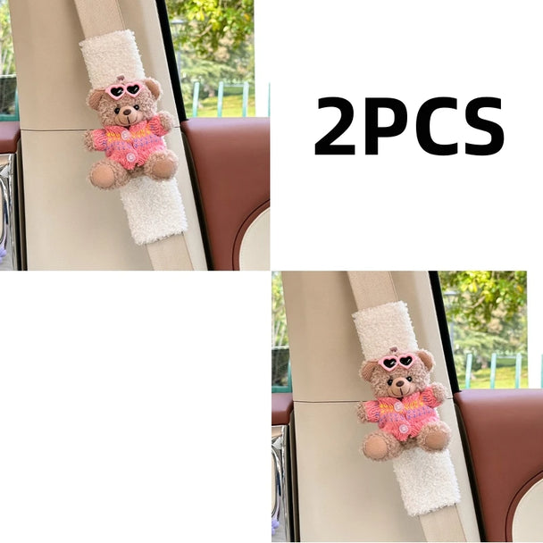 Cute Bear Car Seat Belt Shoulder Cover