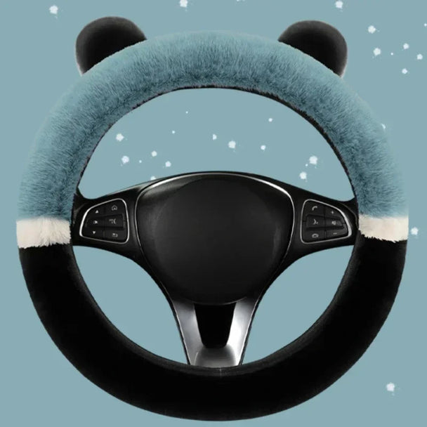 Fluffy Car Steering Wheel Covers | Winter Fluffy Rabbit Hair Cover