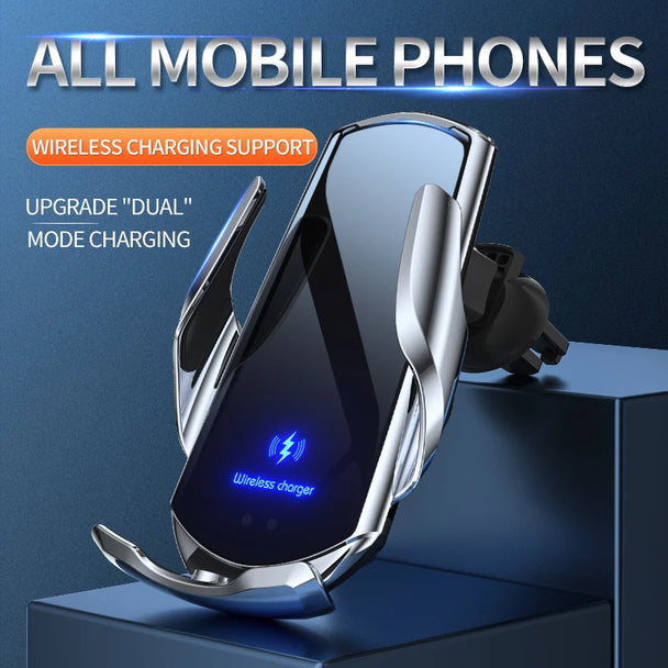 Wireless charging phone holder car
