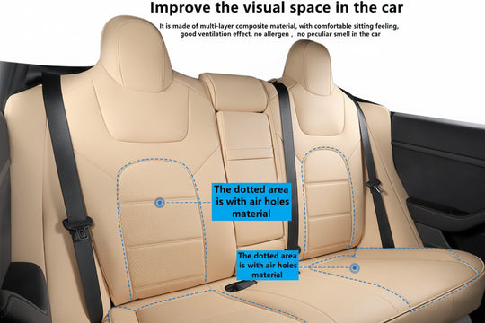 Car Seat Cover Beige Colour for Tesla