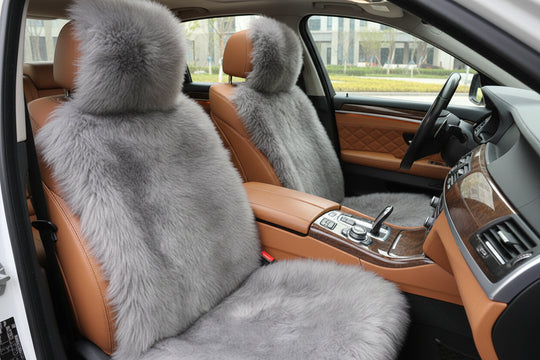 Luxurious Sheepskin Car Seat Cover – Premium Wool-Inspired Comfort for Every Journey