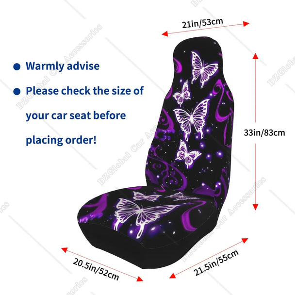 Purple Car Seat Cover – Premium Butterfly Protection for Your Vehicle
