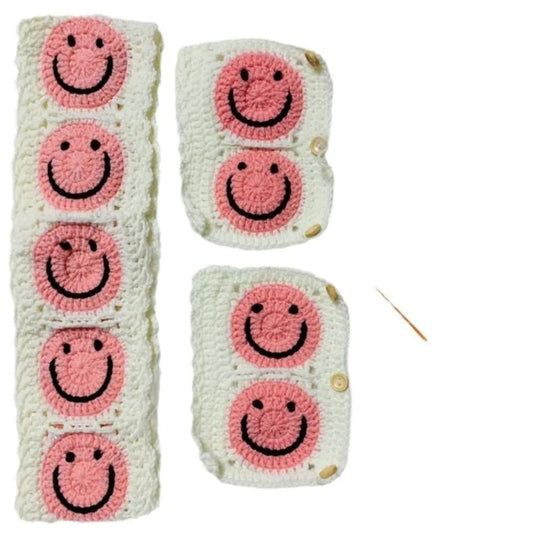 Crochet Steering Wheel Covers | Handmade Crocheted Flower Design