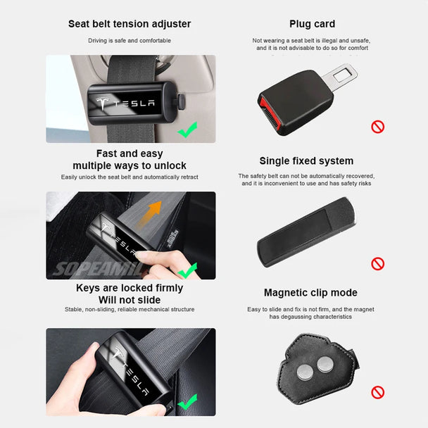 Tesla Seat Belt Clip – Premium Safety Restraint Solution
