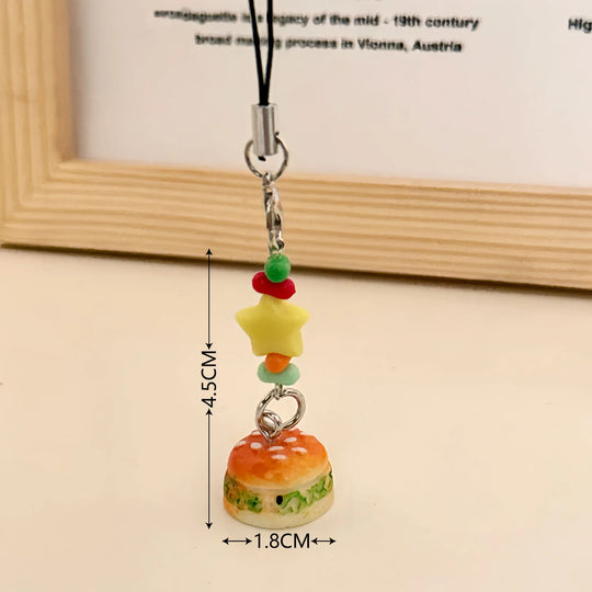 3D Burger Car Keychain