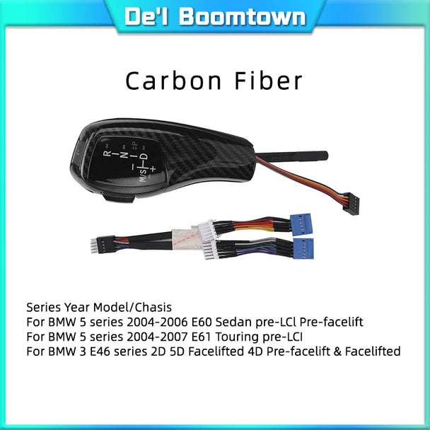 Automatic shift knob with button