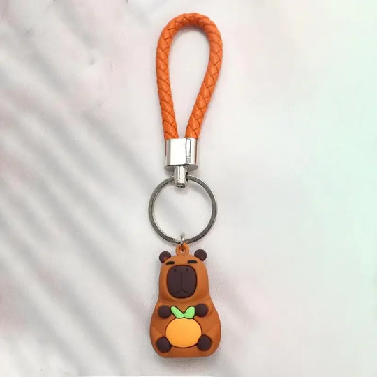 Capybara Car Keychain Accessory