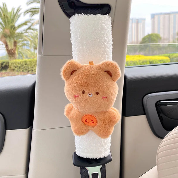 Cute Bear Car Seat Belt Pads