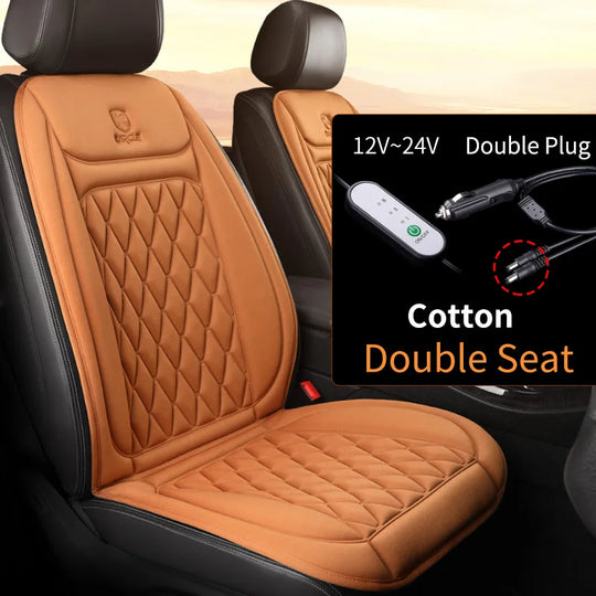 Heated Car Seat Cover - Luxury Warmth for Cold Season Driving
