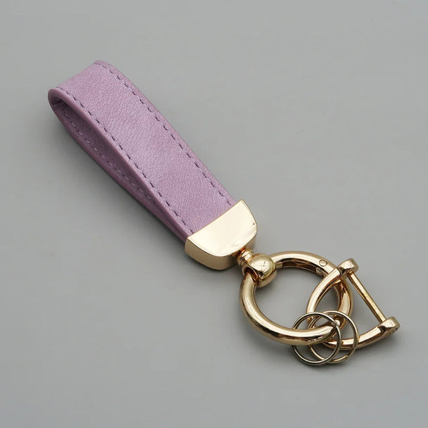 Leather Car Keychain for Men and Women