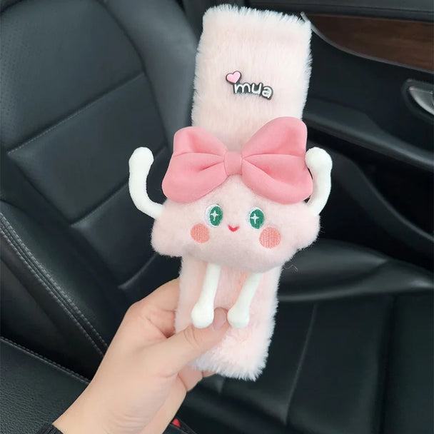 1pc Cute Cartoon Seat Belt Cover For Car