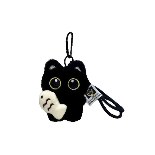 Cool Plush Black Cat Mirror Hanging For Car