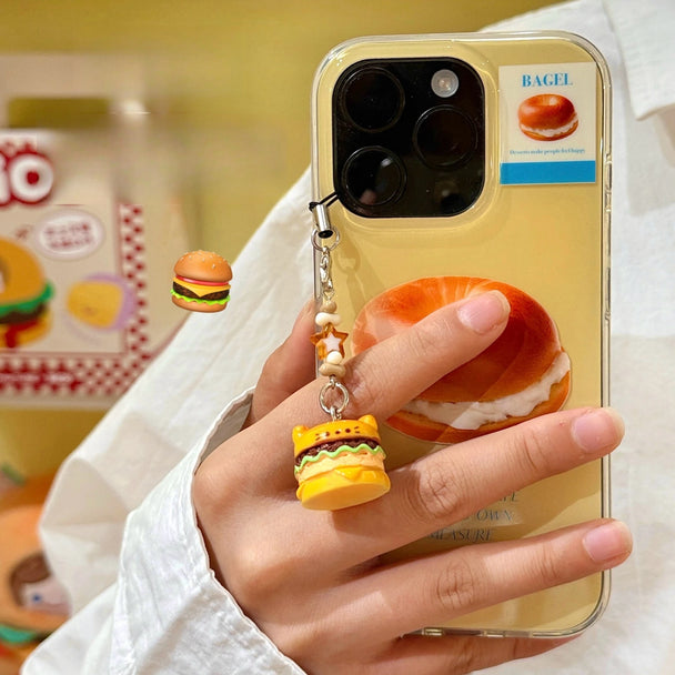 3D Burger Car Keychain