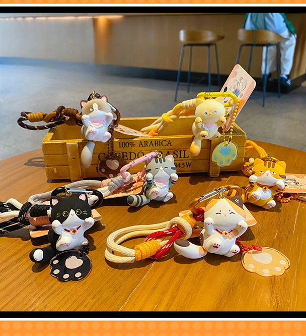 Cut Kitten Keychain For Car