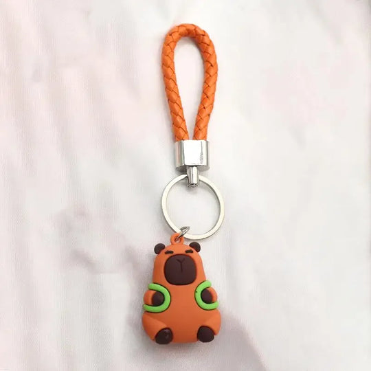 Capybara Car Keychain Accessory