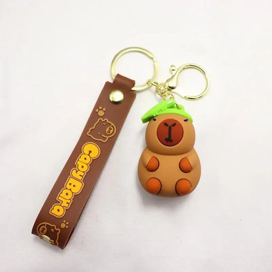 Capybara Car Keychain Accessory