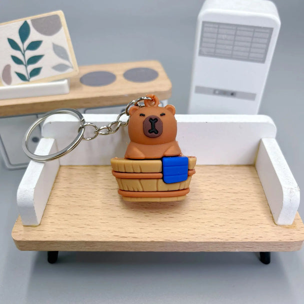Cute Capybara Car Keychain