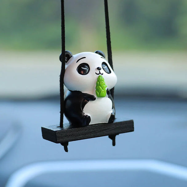 Cute Panda Car Mirror Hanging Accessories