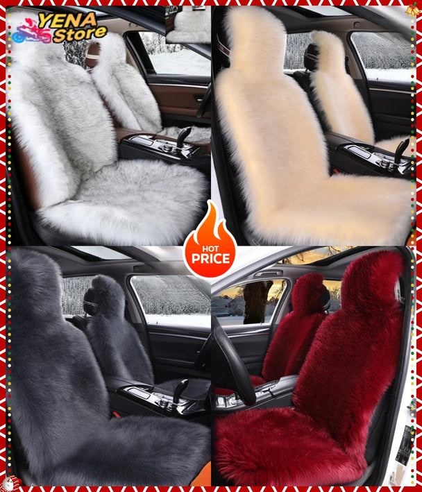 Luxurious Sheepskin Car Seat Cover – Premium Wool-Inspired Comfort for Every Journey