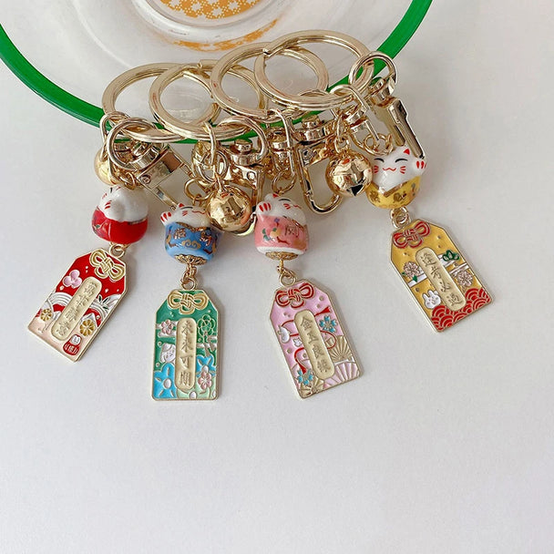 Lucky Cat Keychain For Car Gift