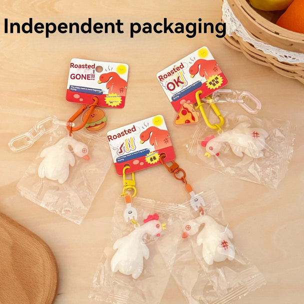 Roasted Chicken Keychain Car