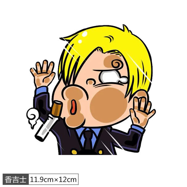 Funny anime car stickers