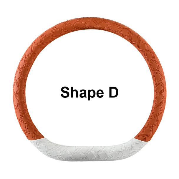 Leather Car Steering Wheel Protective Cover