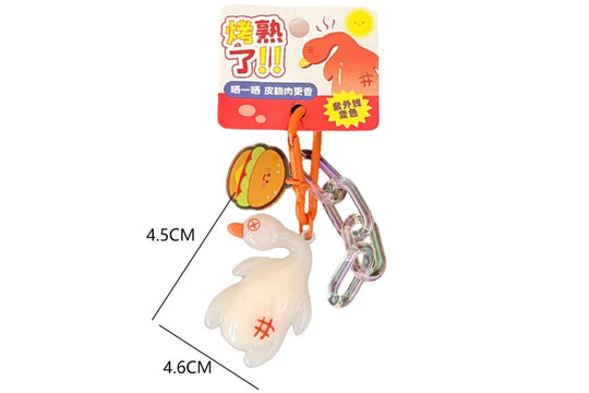 Roasted Chicken Keychain Car