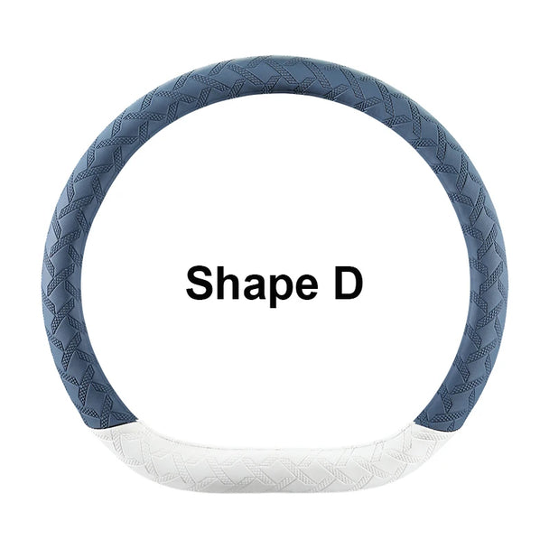 Leather Car Steering Wheel Protective Cover