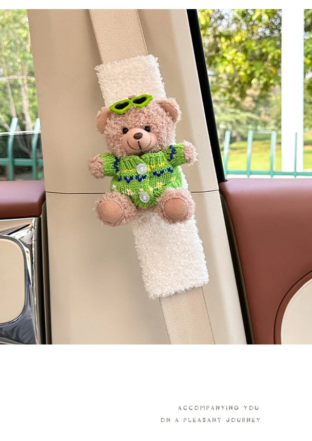 Cute Bear Car Seat Belt Shoulder Cover