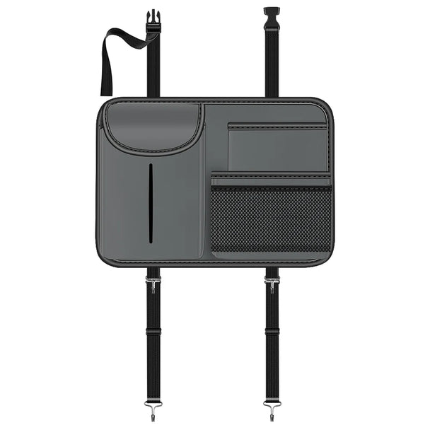 Multifunction car seat back storage box