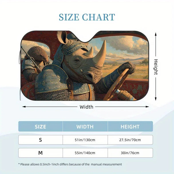 Rhinoceros Car Front Windshield Visor