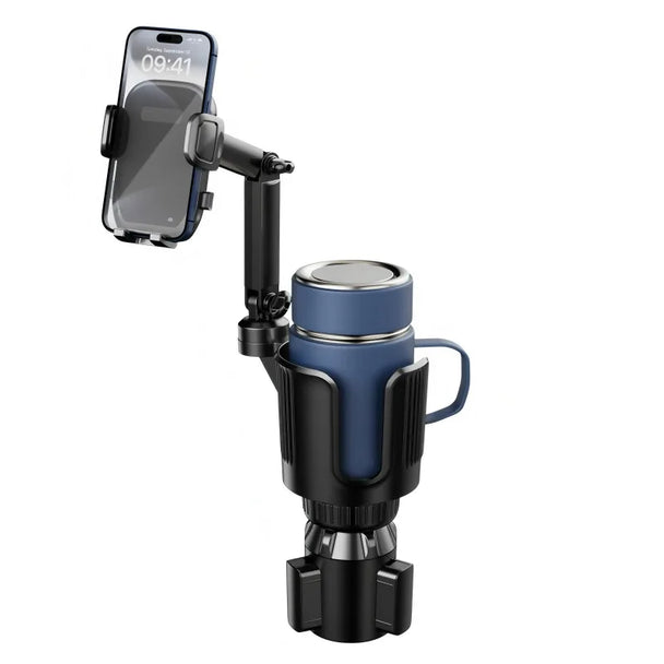 Car Cup Holder Expander with Phone Holder