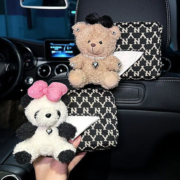 Bear Plush Seat Belt Shoulder Cover