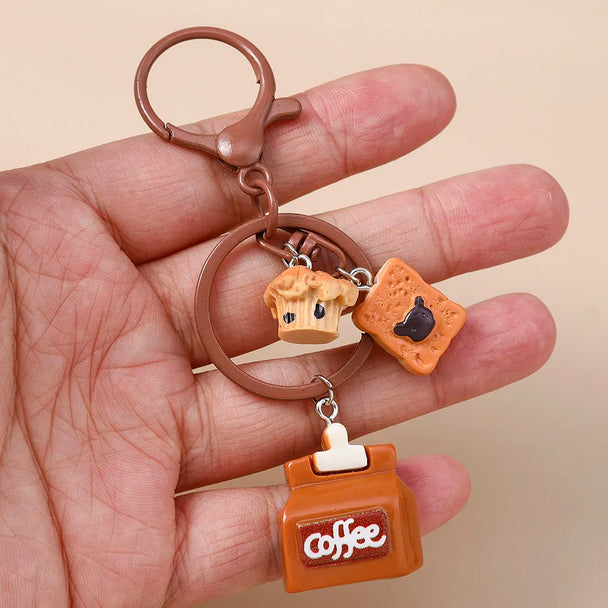 Cute Keychain Coffee For Car
