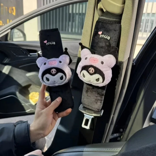Cute Kuromi Car Seat Belt Shoulder Pads