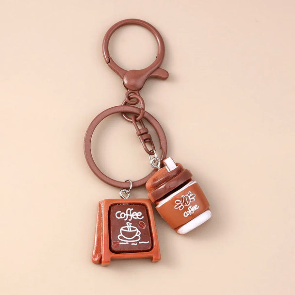 Cute Keychain Coffee For Car
