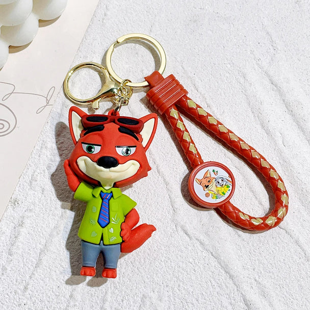 Zootopia Keychain For Car | Disney Movie Character Key Ring