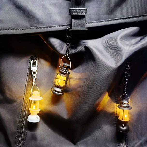 Vintage Candle Lamp Keychain Car Accessories