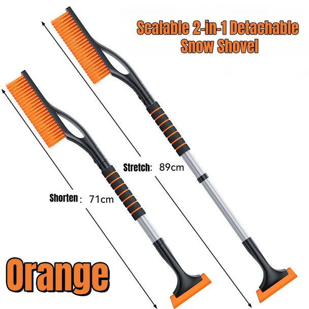 long car snow brush