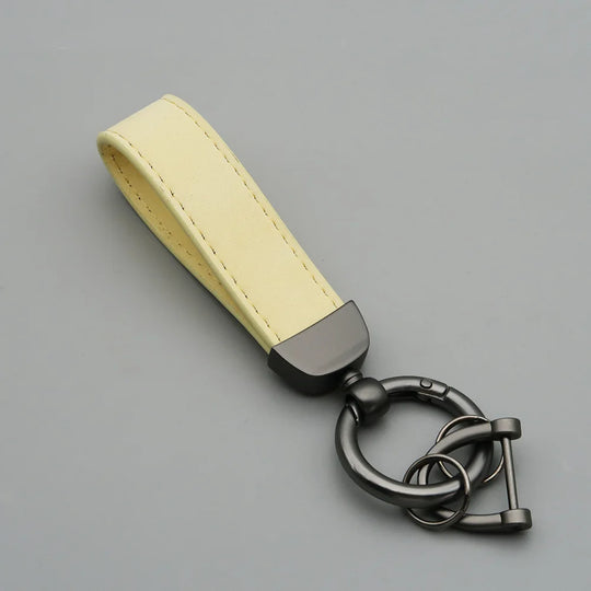 Leather Car Keychain for Men and Women