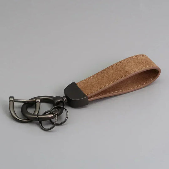 Leather Car Keychain for Men and Women