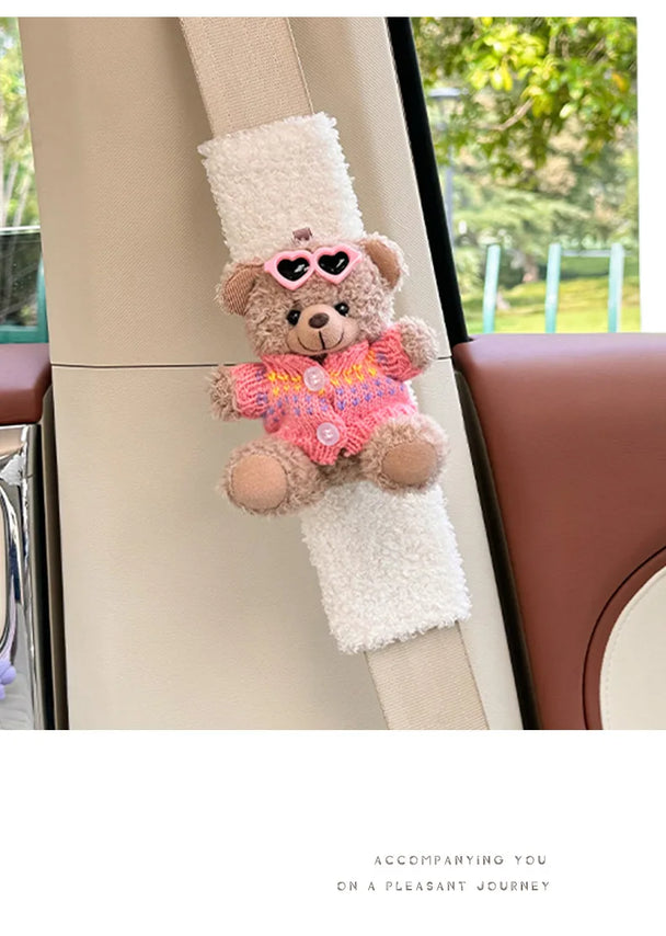 Cute Bear Car Seat Belt Shoulder Cover