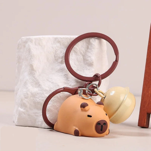 Cute Capybara Car Keychain Gift