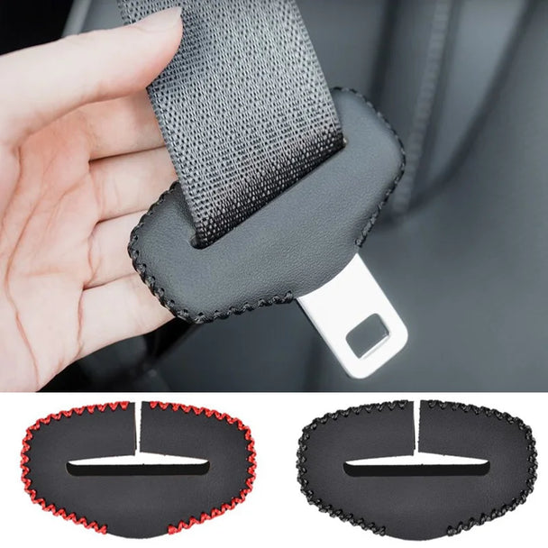 Leather Seat Belt Clip Cover