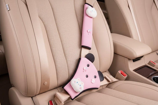 Kid'S Seat Belt Cover Pad, Neck & Abdomen Cushion For Child